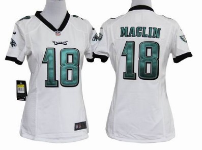 Philadelphia Eagles 18 Jeremy Maclin White Game Nike Team Jersey